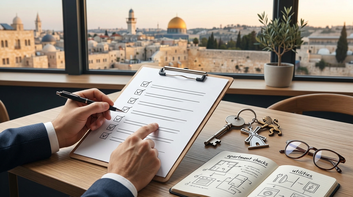 הצ'קליסט המלא לשוכר: 10 בדיקות חיוניות לפני שסוגרים דירה בבירה